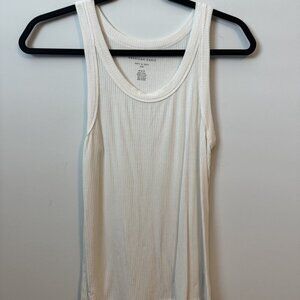 American Eagle soft & sexy Size Small (S) American Eagle White Ribbed Tank Top W